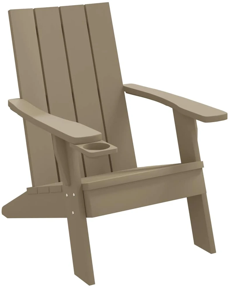 Sodo adirondack kėdė, šviesiai ruda, 75x88,5x89,5cm, PP