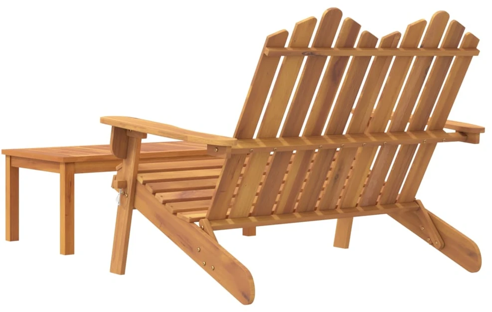 Lauko baldų komplektas Sodo adirondack komplektas, 2 dalių, akacijos medienos masyvas