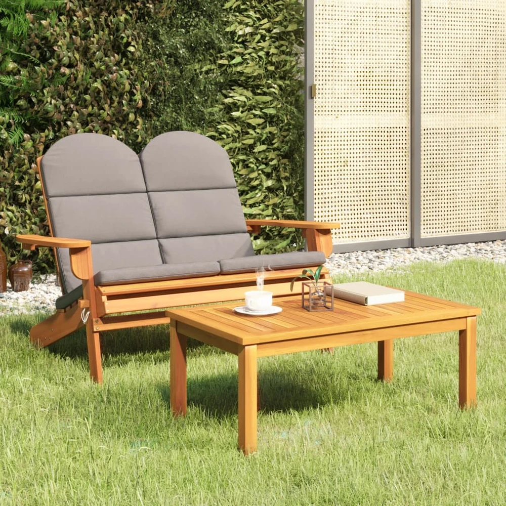 Lauko baldų komplektas Sodo adirondack komplektas, 2 dalių, akacijos medienos masyvas