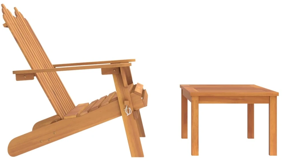 Lauko baldų komplektas Sodo adirondack komplektas, 2 dalių, akacijos medienos masyvas
