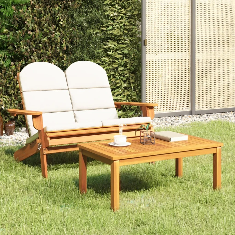 Lauko baldų komplektas Sodo adirondack komplektas, 2 dalių, akacijos medienos masyvas