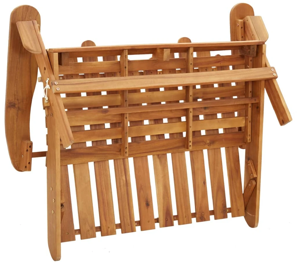 Lauko baldų komplektas Sodo adirondack komplektas, 2 dalių, akacijos medienos masyvas