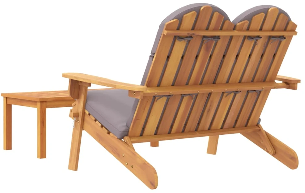 Lauko baldų komplektas Sodo adirondack komplektas, 2 dalių, akacijos medienos masyvas