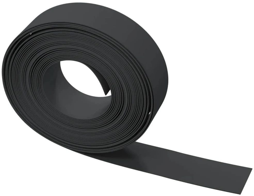 Sodo apvadai, 5vnt., juodas, 10m, 15cm, polietilenas