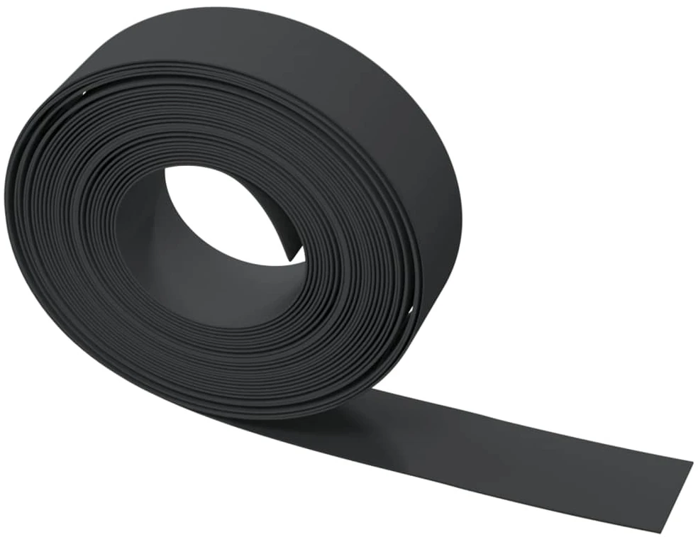 Sodo apvadas, juodos spalvos, 10m, 15cm, polietilenas