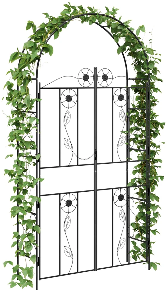Sodo arka Juoda 115 x 37 x 226 cm Plienas