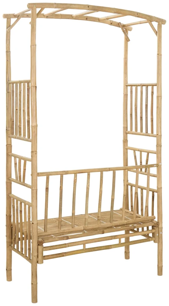Sodo arka su suoliuku 115 x 50 x 205 cm Bambukas