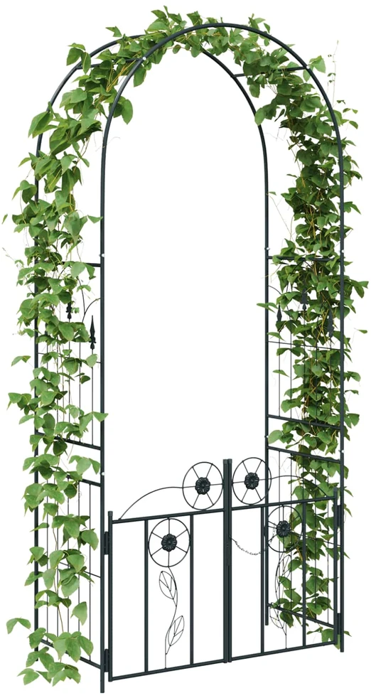 Sodo arka Juoda 102 x 50 x 218 cm Plienas