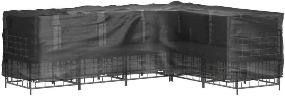 Sodo baldų uždangalai, 2vnt., 285x220x80cm, 18 kilpų, L formos