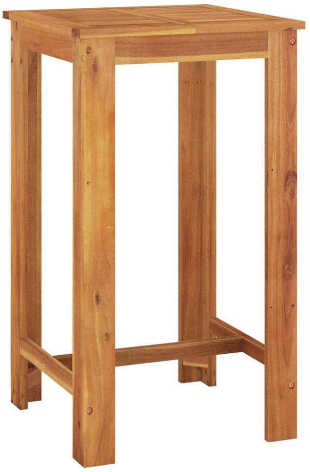 Lauko baldų komplektas Sodo baro komplektas, 3 dalių, pilkas, akacija ir poliratanas