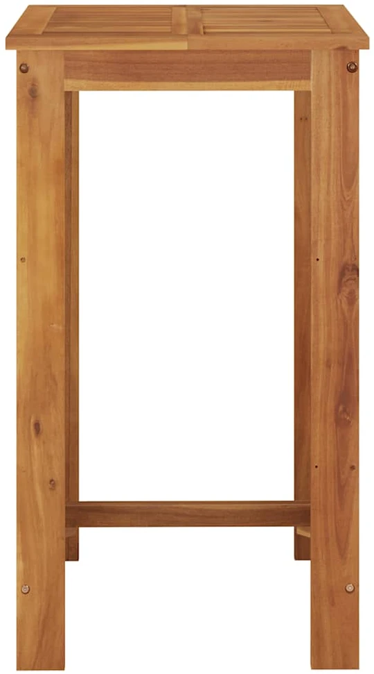 Sodo baro stalas, 60x60x105cm, akacijos medienos masyvas