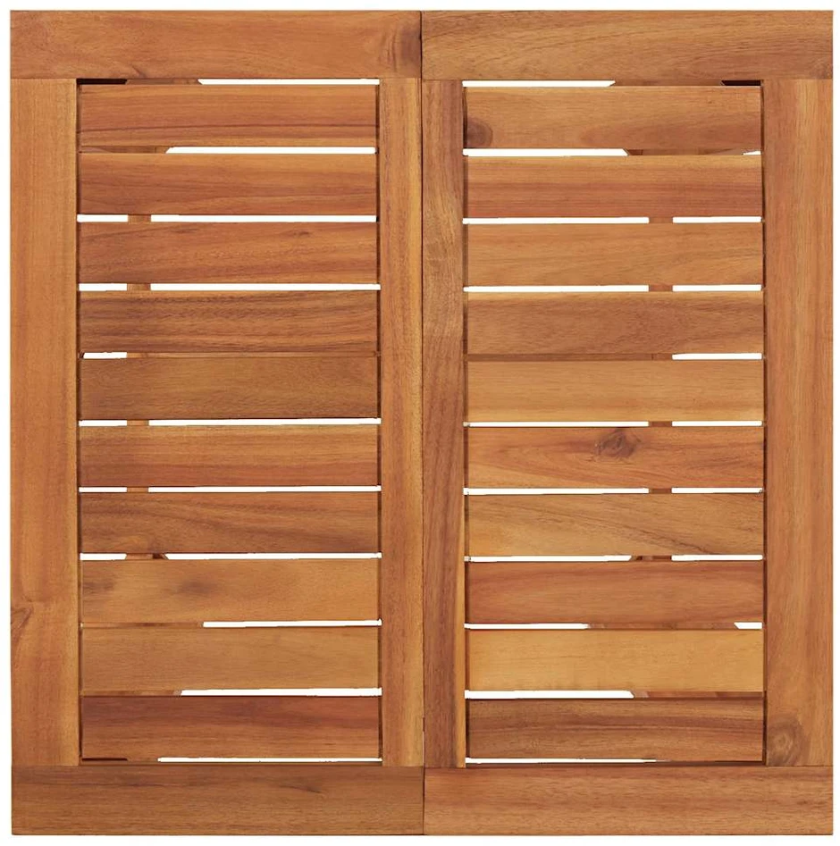 Sodo baro stalas, 60x60x105cm, akacijos medienos masyvas