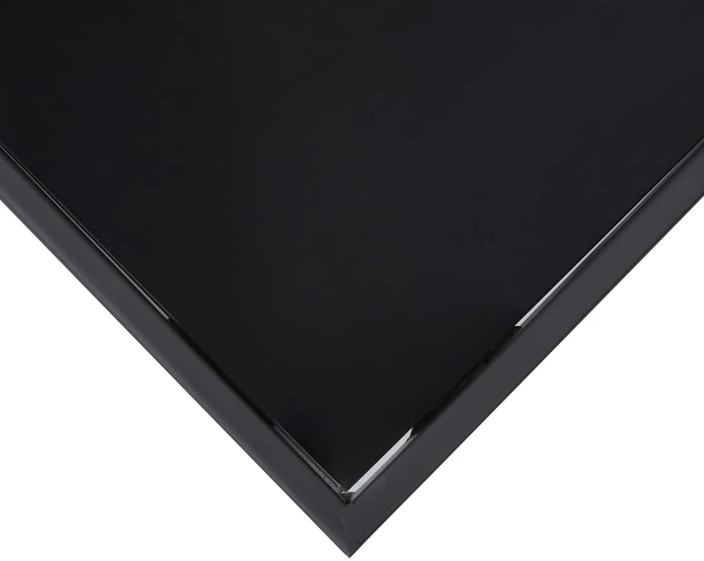 Sodo baro stalas, juodas, 110x60x110cm, grūdintas stiklas
