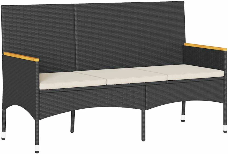 Sodo baro staliukas, pilkos spalvos, 120x55x110cm, poliratanas