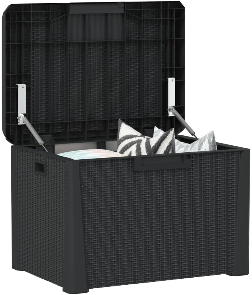 Sodo daiktadėžė, antracito spalvos, 125l, PP