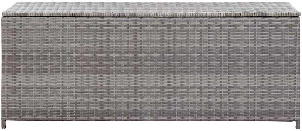 Sodo daiktadėžė, pilkos spalvos, 150x50x60cm, poliratanas