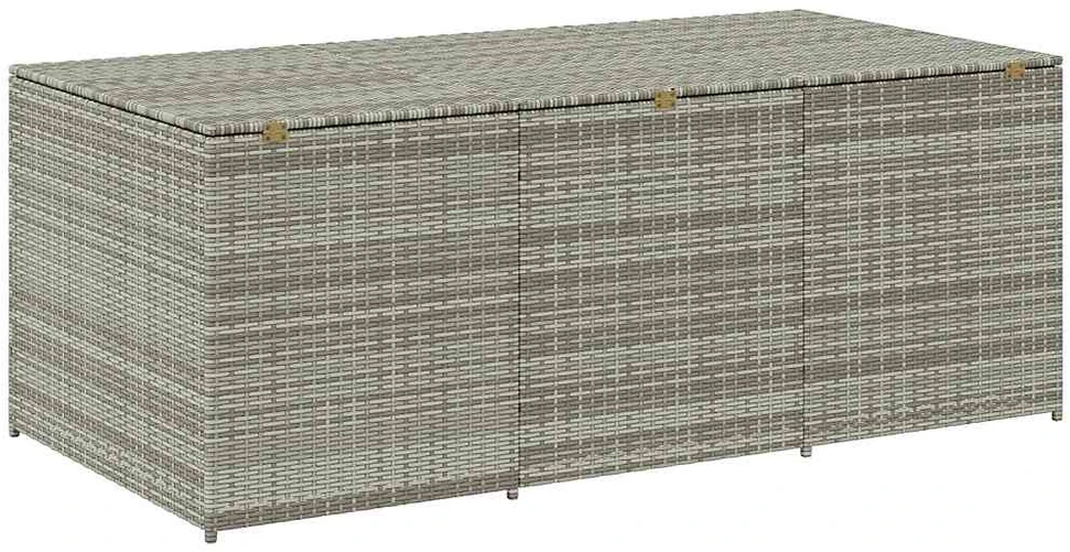Sodo daiktadėžė, pilkos spalvos, 180x90x70cm, poliratanas