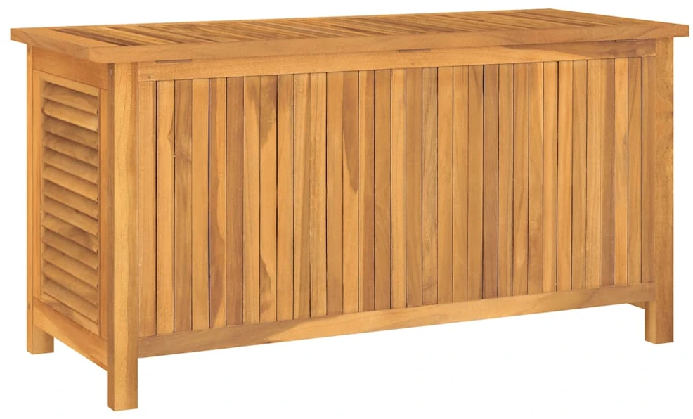 Sodo daiktadėžė su krepšiu, 114x50x58cm, tikmedžio masyvas