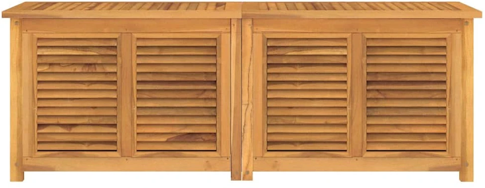 Sodo daiktadėžė su krepšiu, 150x50x53cm, tikmedžio masyvas
