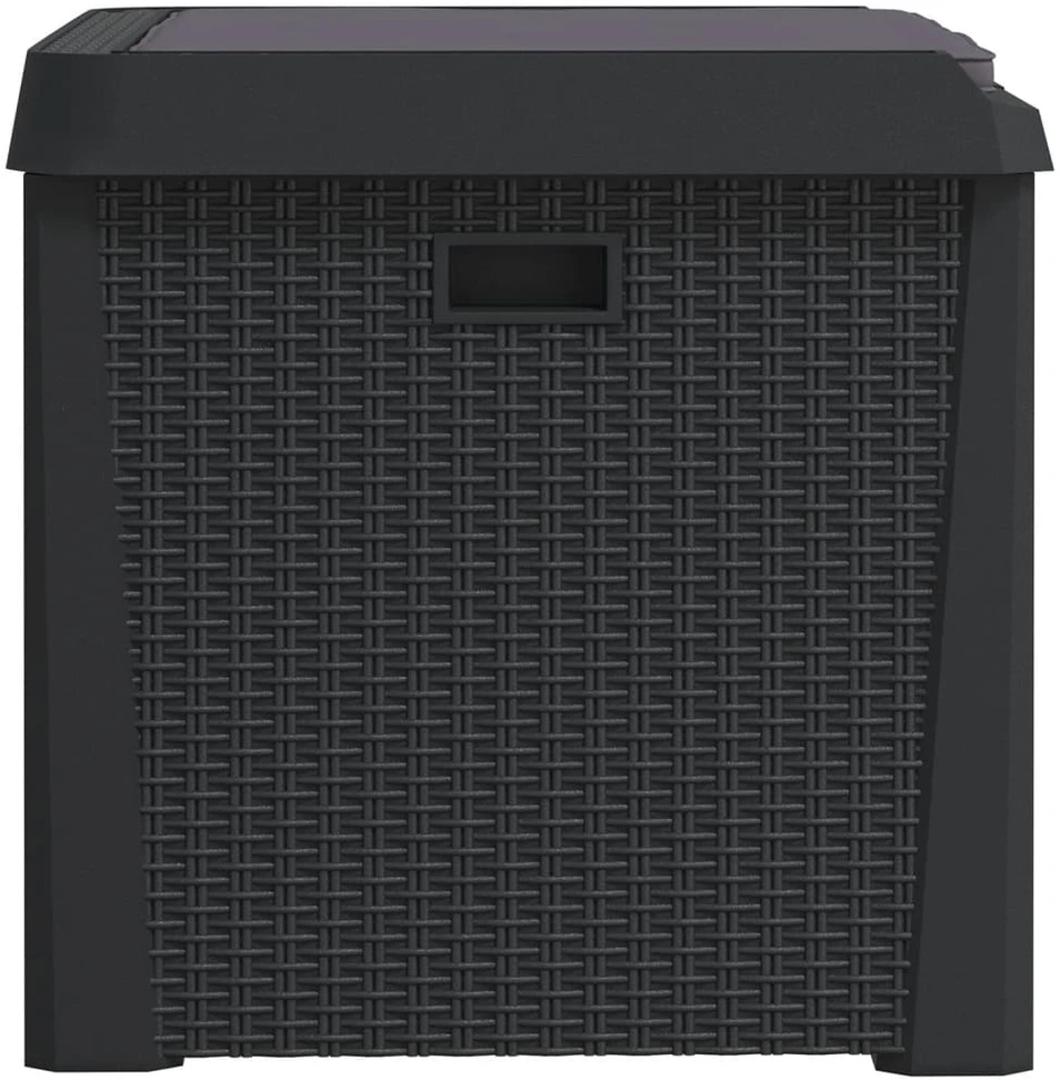 Sodo daiktadėžė su sėdynės pagalvėle, antracito, 125l, PP