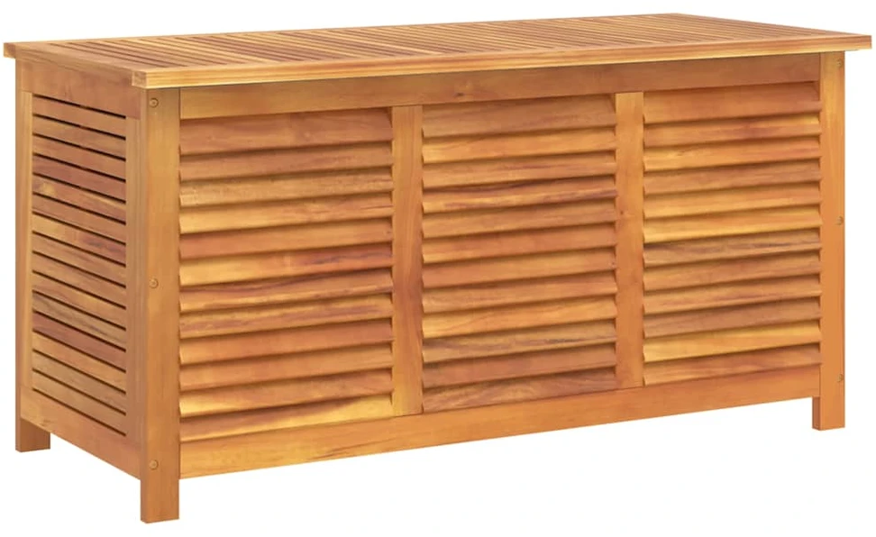 Sodo daiktadėžė su žaliuzėmis, 113x50x56cm, akacijos masyvas