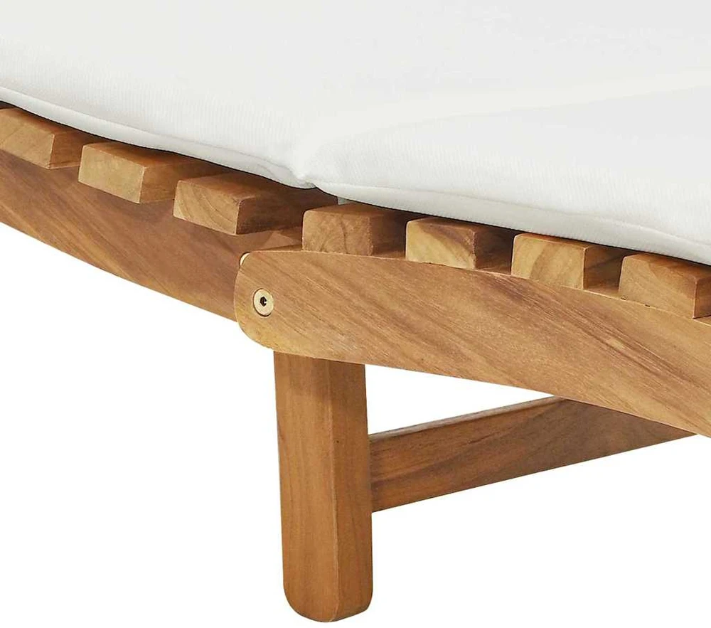 Sodo gultas Ruda 198 x 55 x 58,5 cm Kieto teka medžio