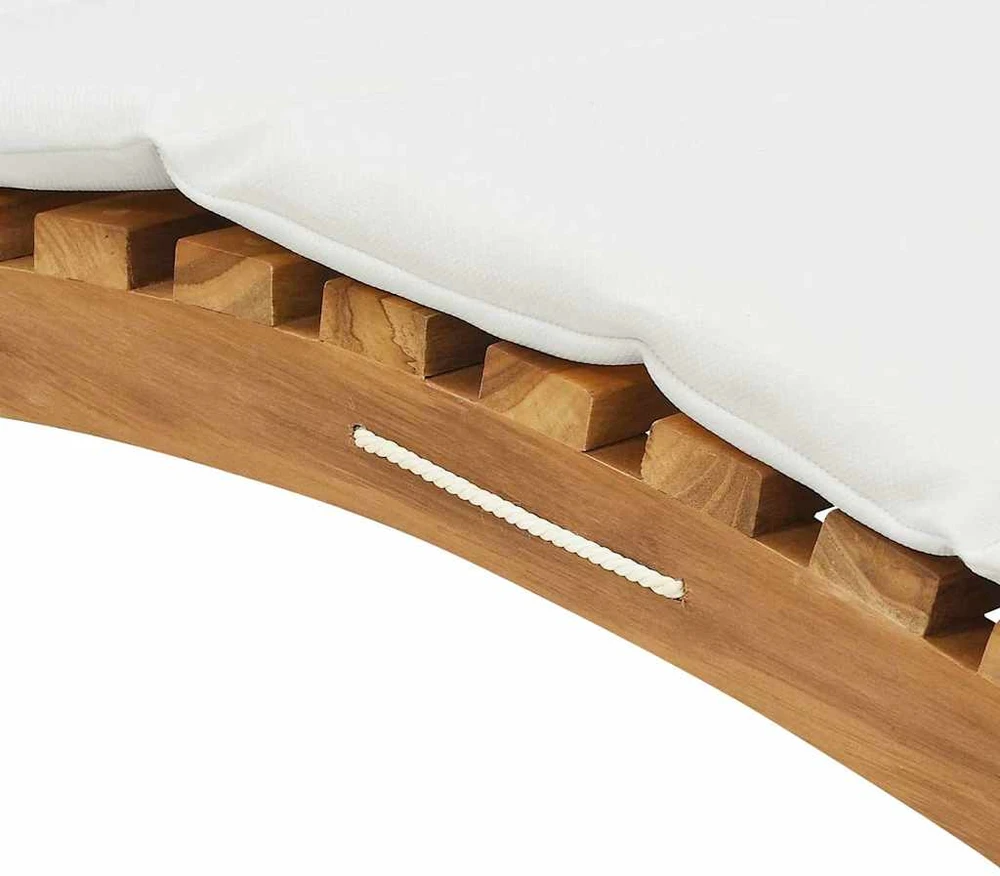 Sodo gultas Ruda 198 x 55 x 58,5 cm Kieto teka medžio