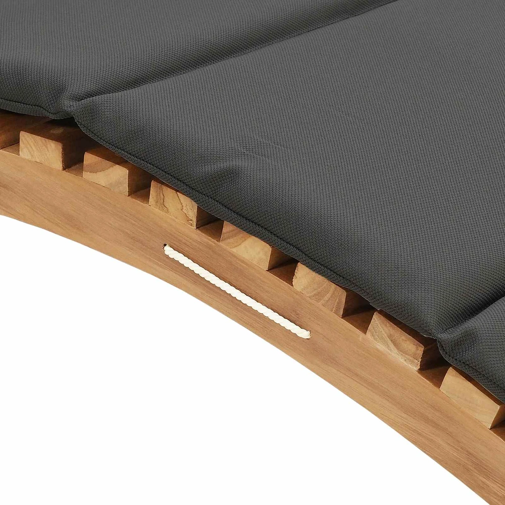 Sodo gultas Ruda 198 x 55 x 58,5 cm Kieto teka medžio