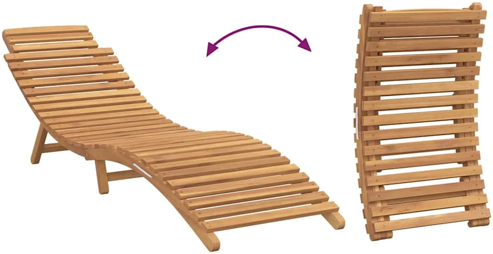 Sodo gultas Ruda 198 x 55 x 58,5 cm Kieto teka medžio