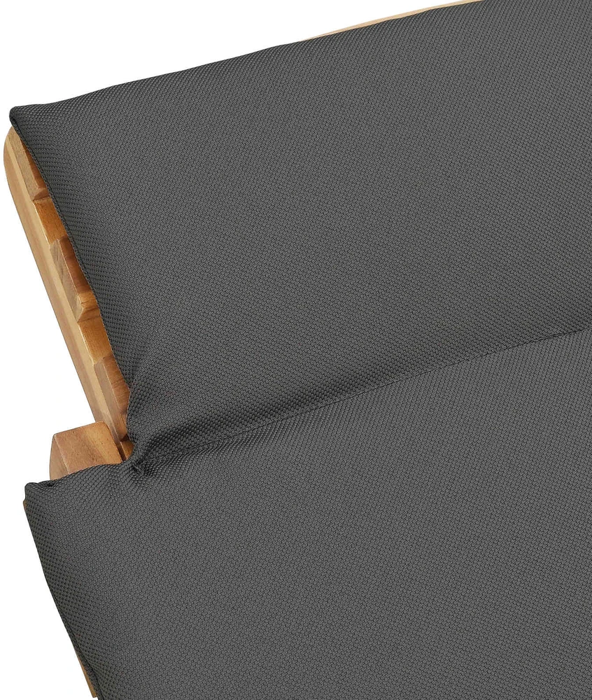 Sodo gultas Ruda 198 x 55 x 58,5 cm Kieto teka medžio