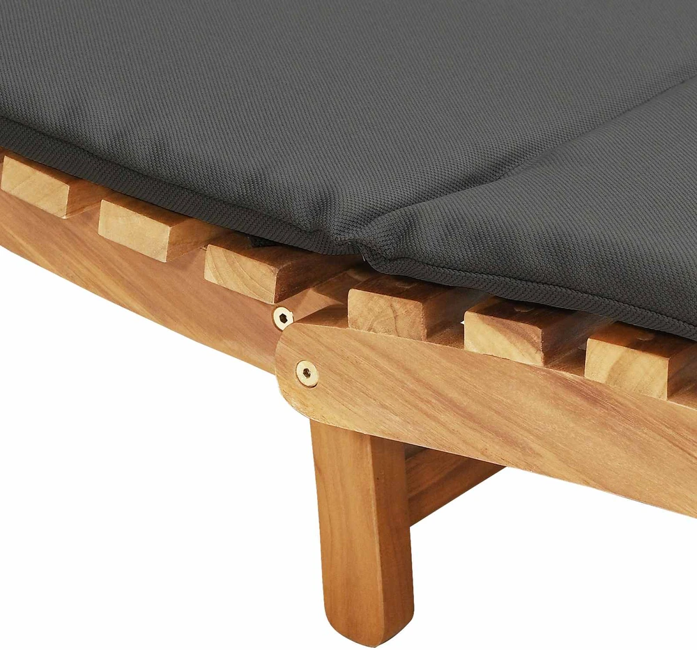 Sodo gultas Ruda 198 x 55 x 58,5 cm Kieto teka medžio