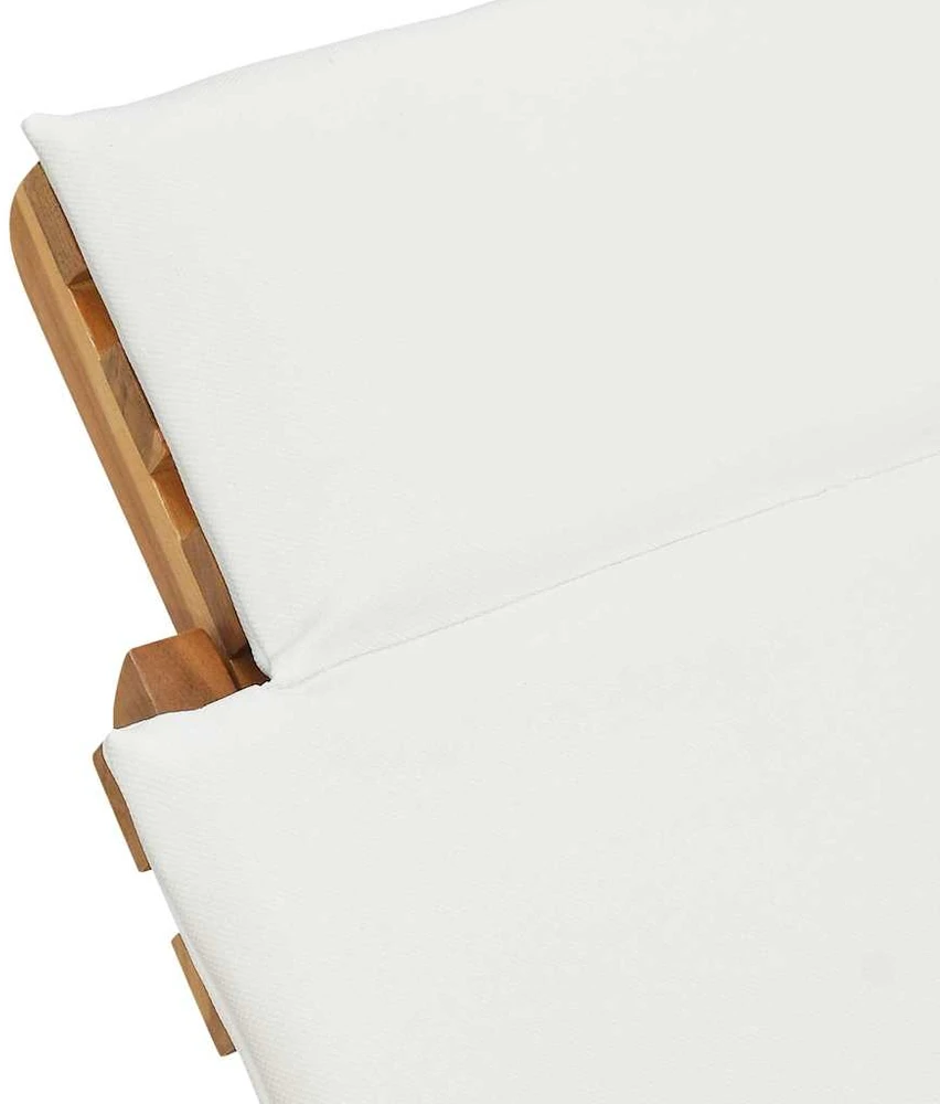 Sodo gultas Ruda 198 x 55 x 58,5 cm Kieto teka medžio