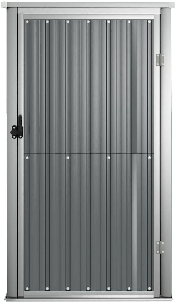 Sodo įrankių pašiūrė, pilka, 88x89x161cm, galvanizuotas plienas