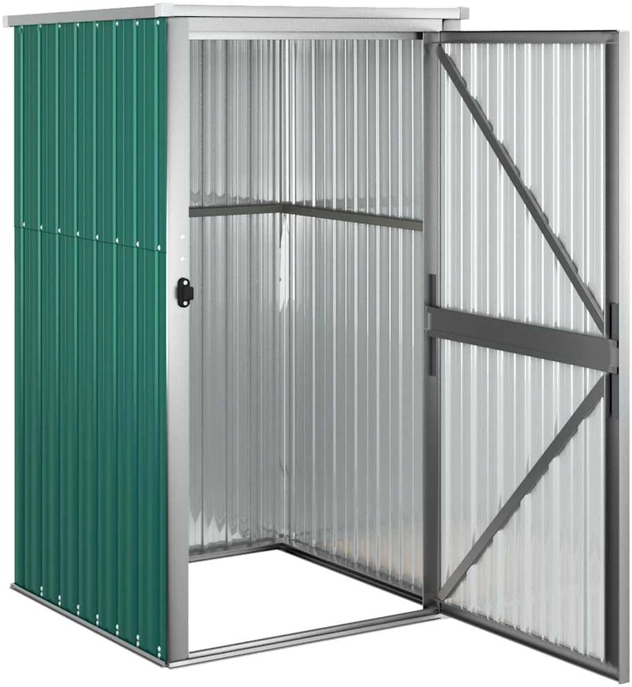 Sodo įrankių pašiūrė, žalia, 88x89x161cm, galvanizuotas plienas