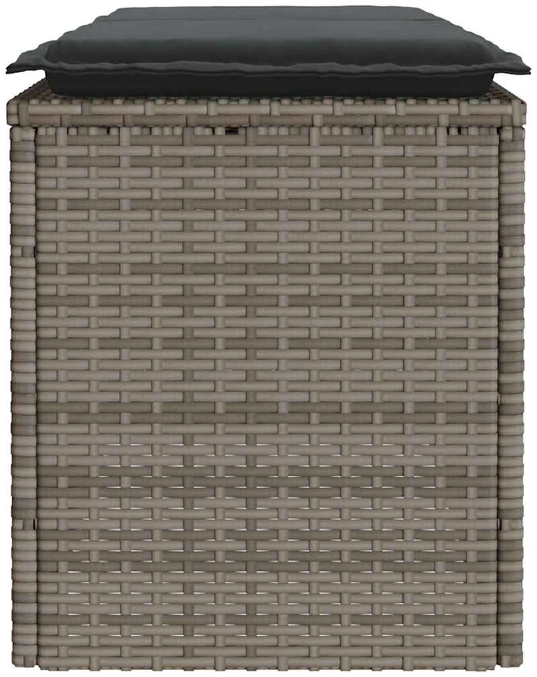 Lauko baldų komplektas Sodo kavos staliukas, antracito spalvos, 110x55x35cm, plienas