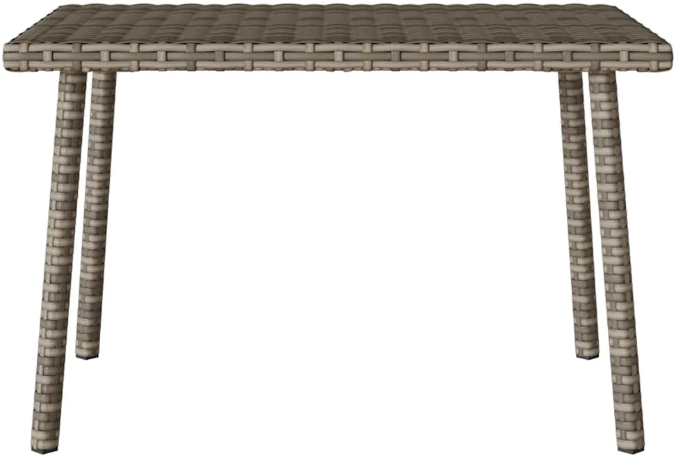 sodo kavos staliukas stačiakampis pilkas 60x40x37cm poliratanas