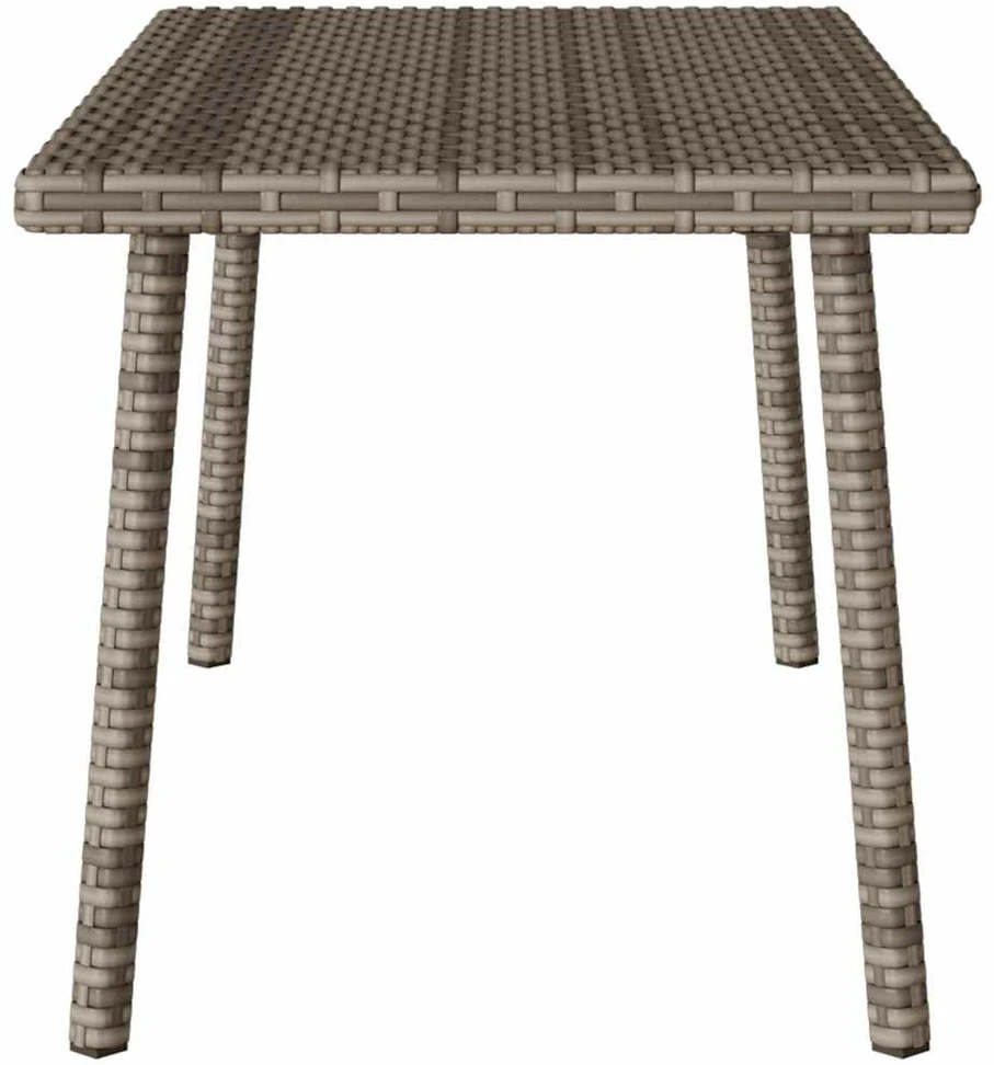 sodo kavos staliukas stačiakampis pilkas 80x40x37cm poliratanas