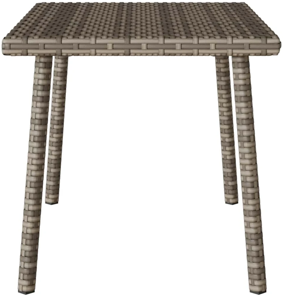 sodo kavos staliukas stačiakampis pilkas 60x40x37cm poliratanas