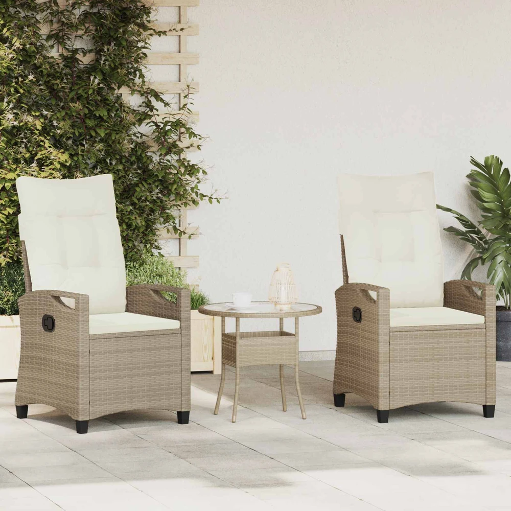 Sodo Kėdė 2 vnt. Bežinė ir kreminė Plienas ir poliesteris