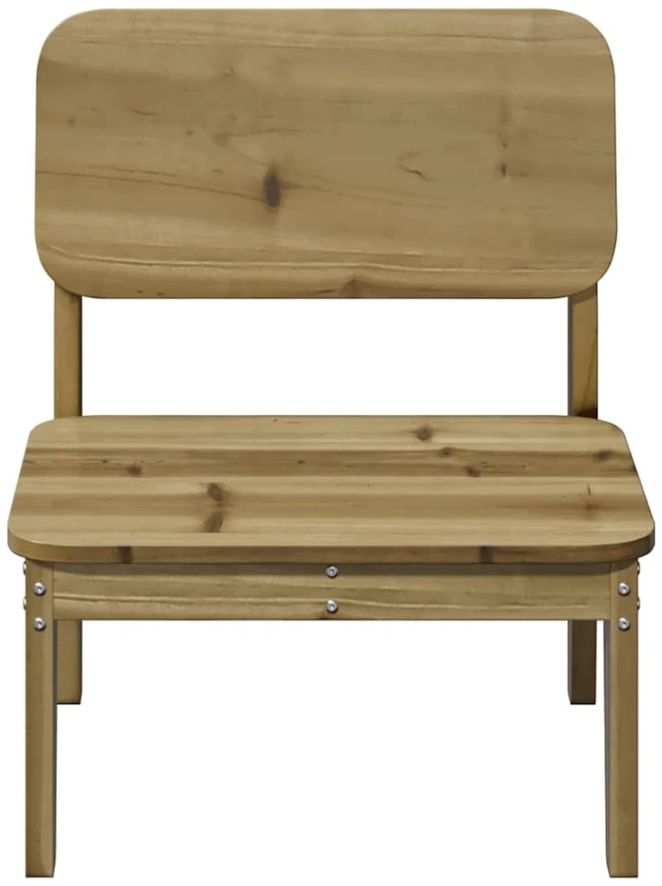 sodo kėdės 2 vnt 60x52,5x72 cm impregnuotos medienos pušis