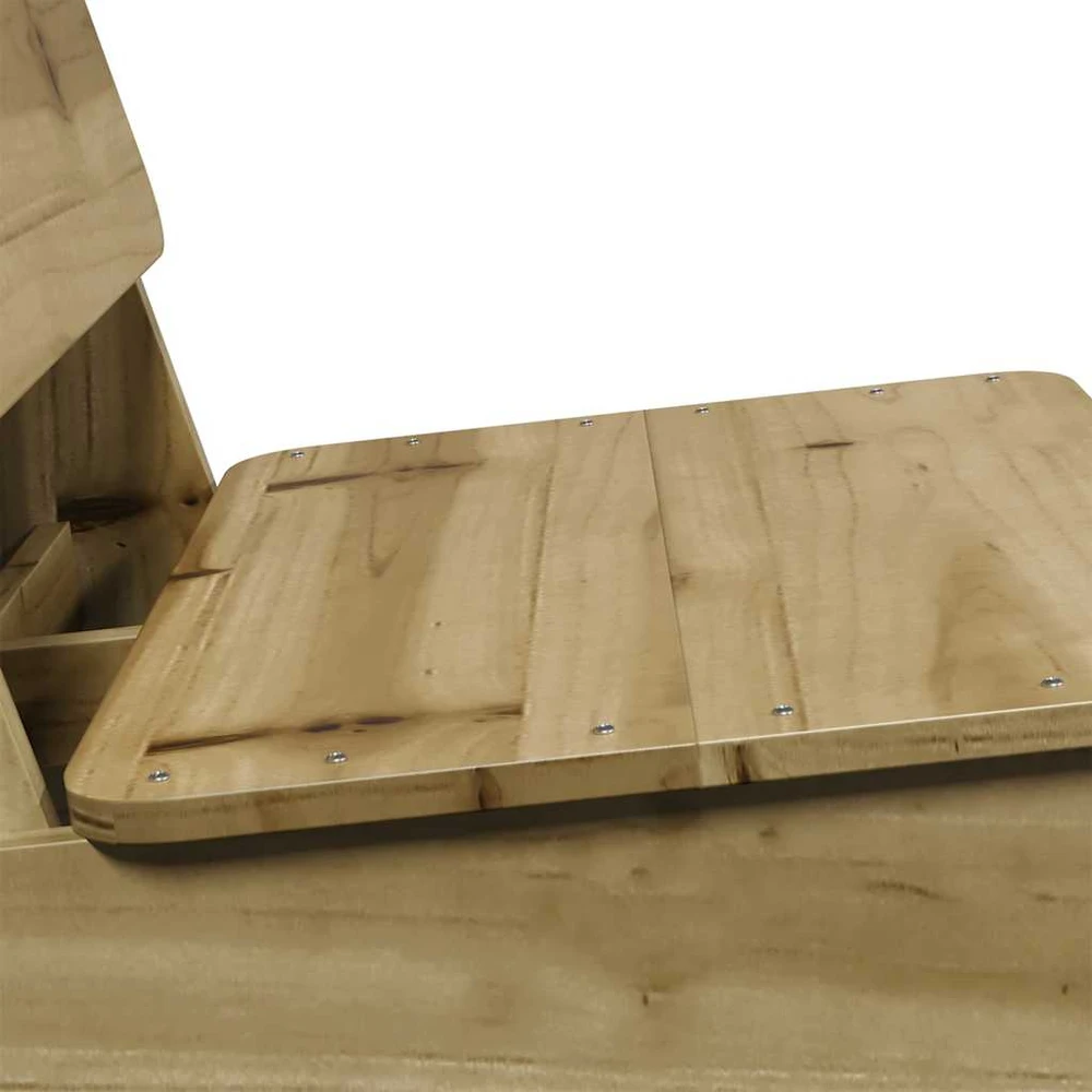 sodo kėdės 2 vnt 60x64x70,5 cm impregnuotos medienos pušis
