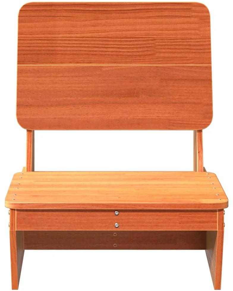 sodo kėdės 2 vnt vaško ruda 60x64x70,5 cm medžio masyvo pušis