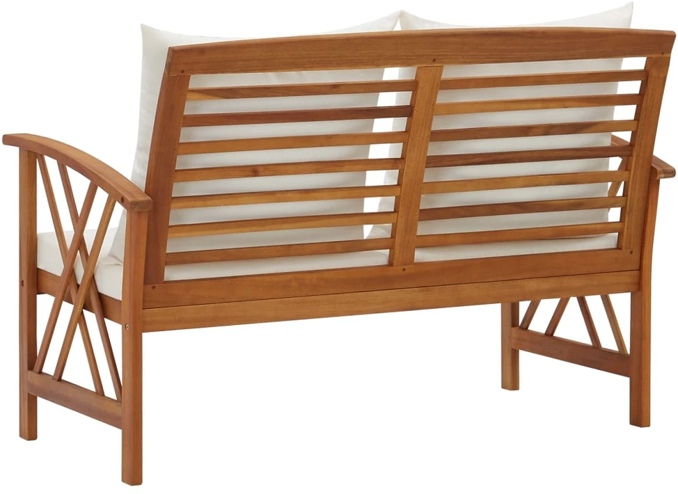 Sodo kėdės pagalvėlės, 4vnt., juodos, 120x50x3cm, audinys