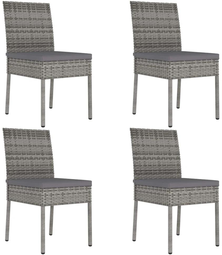 Sodo kėdės pagalvėlės, 4vnt., taupe, 100x50x3cm, audinys