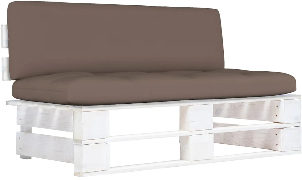 Sodo kėdės pagalvėlės, 6vnt., smėlio, 120x50x3cm, audinys