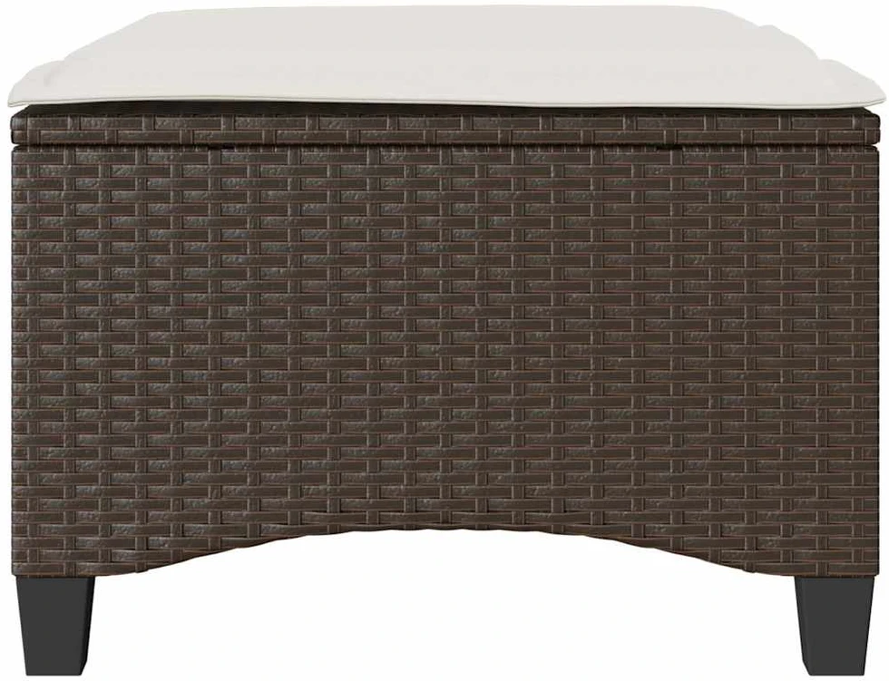 sodo kėdės su pagalvėlėmis 2 vnt Ruda 55x55x36 cm polirotango
