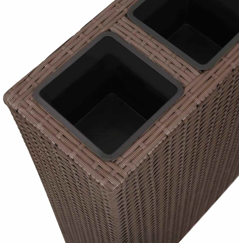Lauko baldų komplektas Sodo komplektas su pagalvėlėmis, 3 dalių, pilkas ir juodas