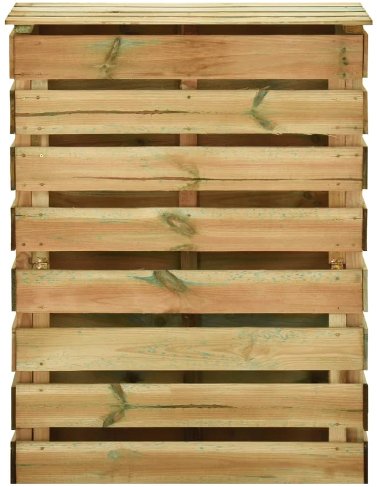 Sodo komposto dėžė, 80x50x100cm, impregnuota pušis, lentjuostės