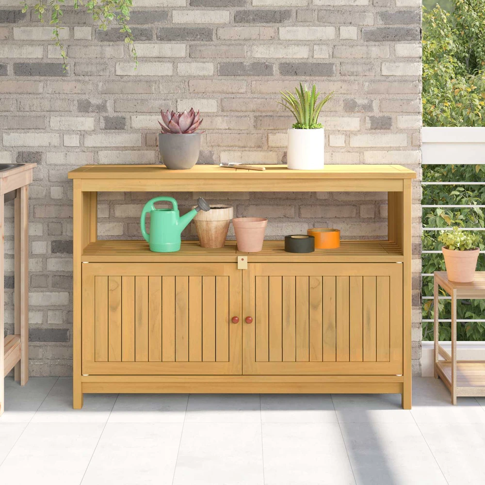 Sodo konsolinis stalas Šviesus akacijų 110 x 35 x 75 cm
