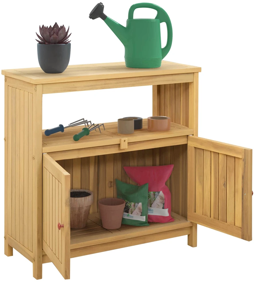 Sodo konsolinis stalas Šviesus akacijų 80 x 35 x 75 cm